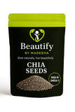 Beautify By Madeeha Chia Seeds – High in Omega-3, Fiber & Protein | Super food for Weight Loss, Skin Glow & Digestive Health